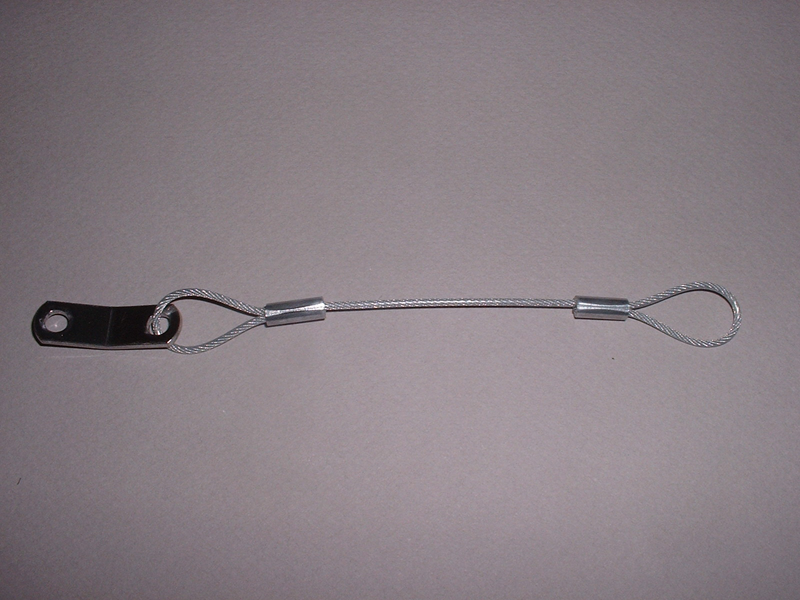 Loop/Loop/Tab Galvanized Cable Lanyard