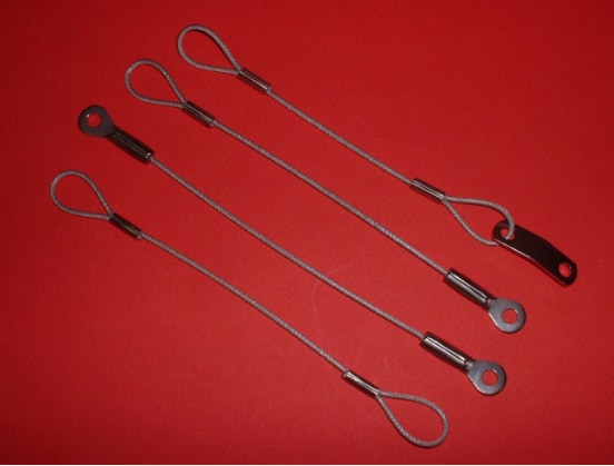 stainless steel cable lanyards